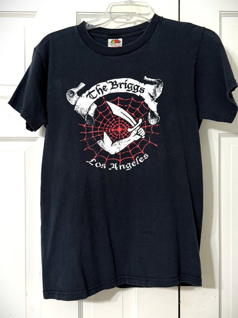 Vintage The Briggs Punk Rock Band Los Angeles Black Tee Shirt Men's Size Small